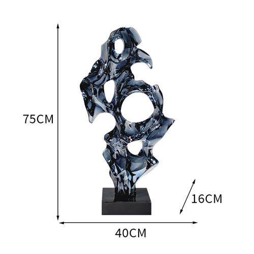 新款创意抽象太湖石样板房摆件电视柜透明装饰品家居雕塑艺术品