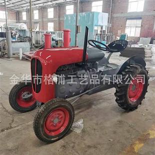 定制手扶拖拉机模型老式 犁地翻土农用旋耕机拖拉机摆件