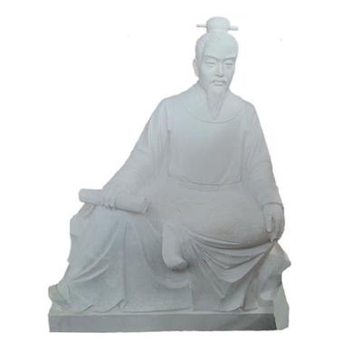 大型汉白玉石雕现代人物伟人石像孔子像校园广场公园古代人物像