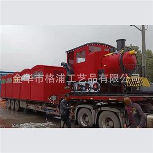 定制春节元 旦商业街景区美食小火车景观陈列道具火车售卖车包厢
