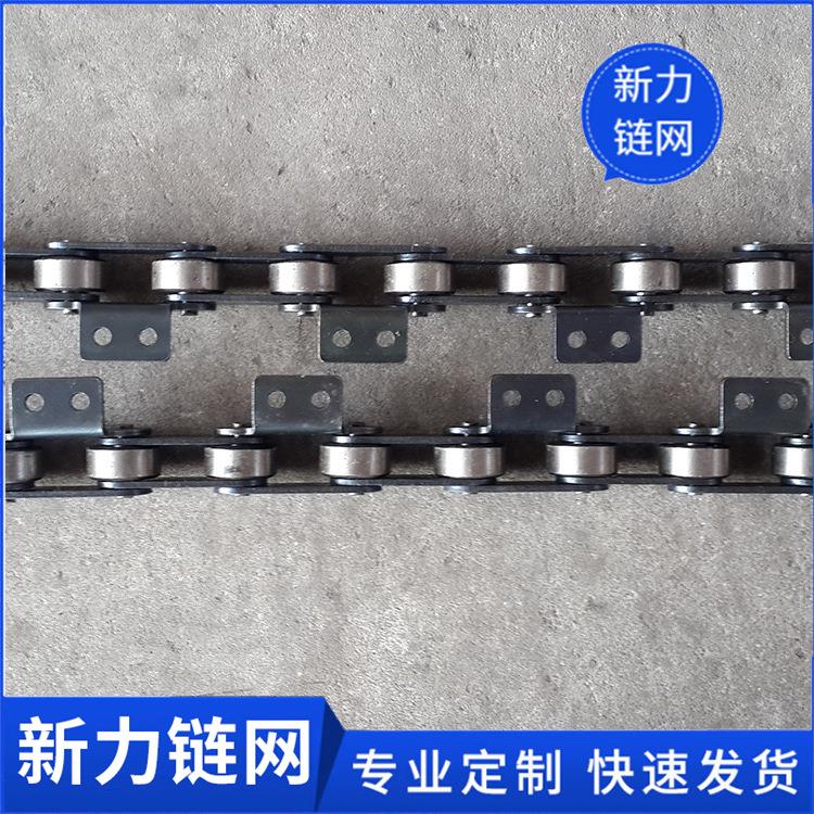 锈钢6A滚子输不送链板304材1质套筒链条双节距双排式传动链条