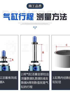 你气缸MAL25/3MALJ04x2迷5x50x75x1002x125x150*175-S小型CA可调