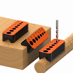 圆管打孔定位器专业钻孔高精度圆孔定位辅助4mm到10mm钻头导向器