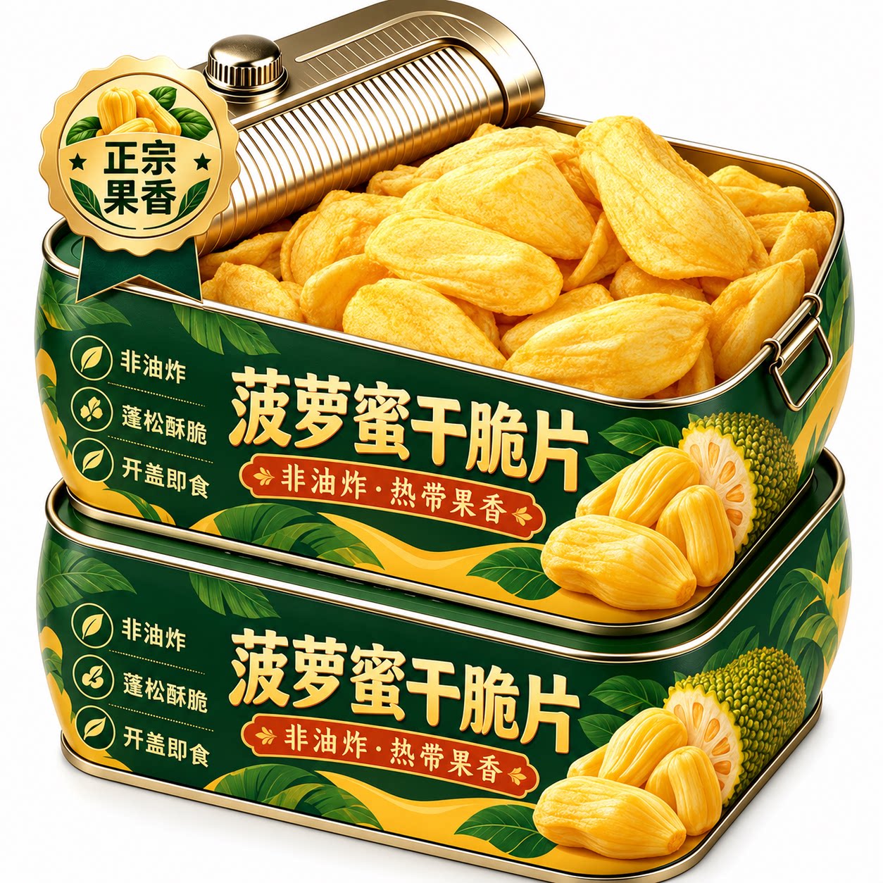 正宗菠萝蜜干脆片官方旗舰店儿童健康水果干蜜饯独立包装休闲零食