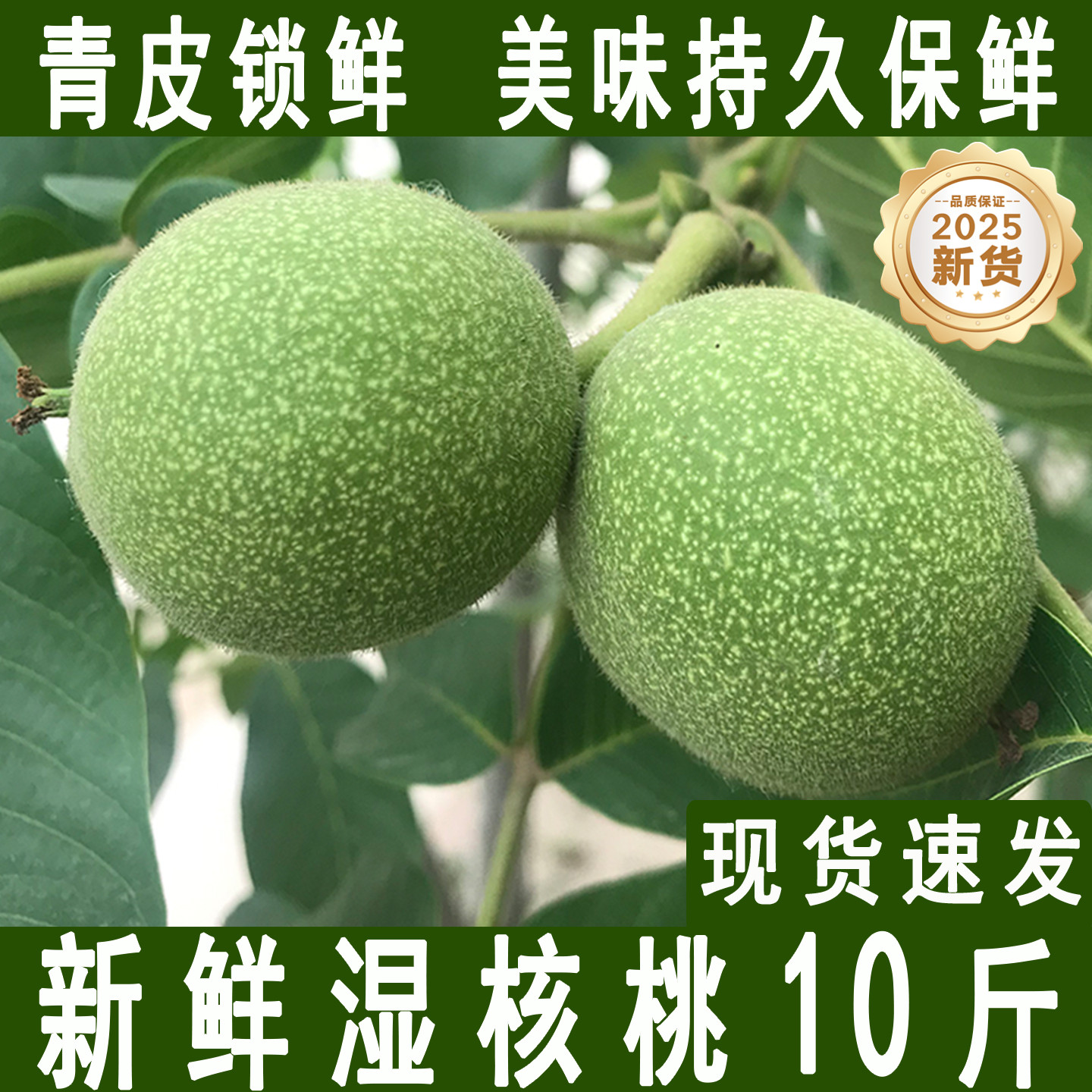 新鲜湿核桃2025年新货新鲜去青皮云南现摘鲜生核桃薄皮孕妇可食用