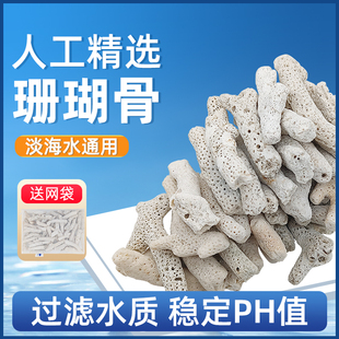 珊瑚骨鱼缸过滤材料石英球净水吸附珊瑚沙培菌鱼池水族造景过滤