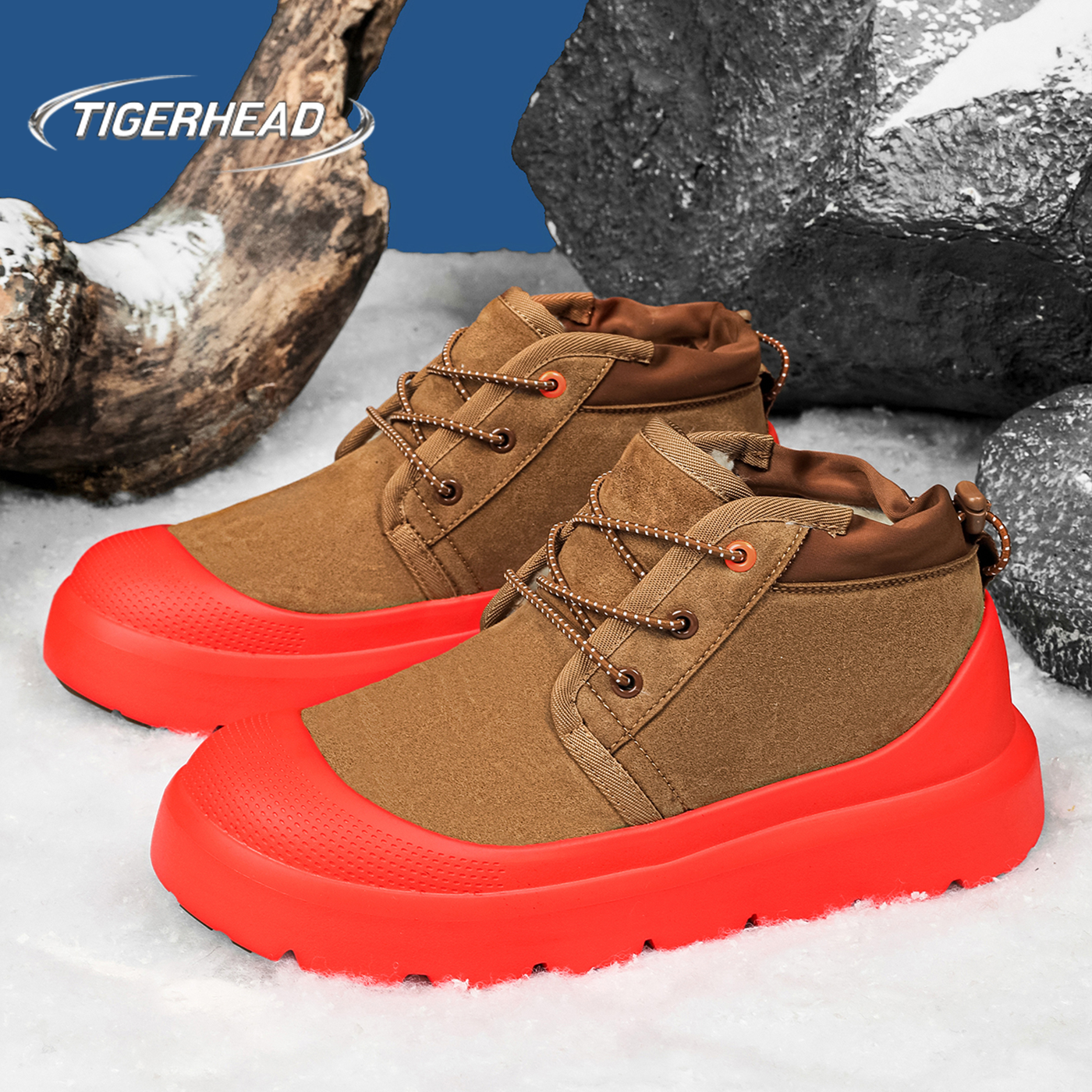 冬季雪地靴男女加绒加厚保暖棉鞋