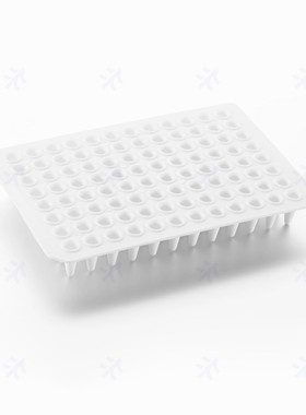 virya 0.1ml96孔蓝色框PCR板 全裙边透明板3323101