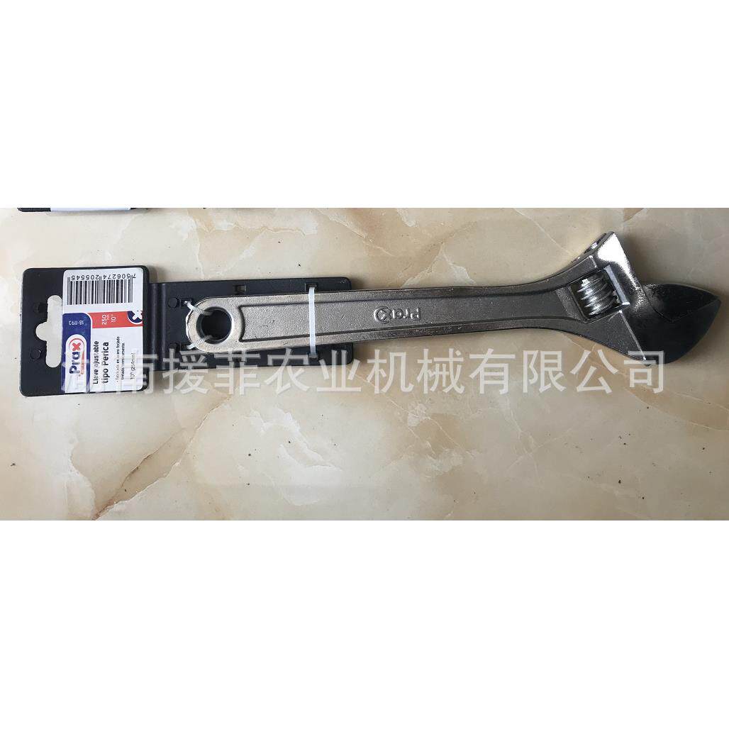 出口南美市场活动扳手 塑料吊卡扳手 绑卡活动扳手 沾塑扳手