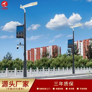 多功能路灯杆 智慧路灯杆 户外防水城市道路照明灯3-12米智慧路灯
