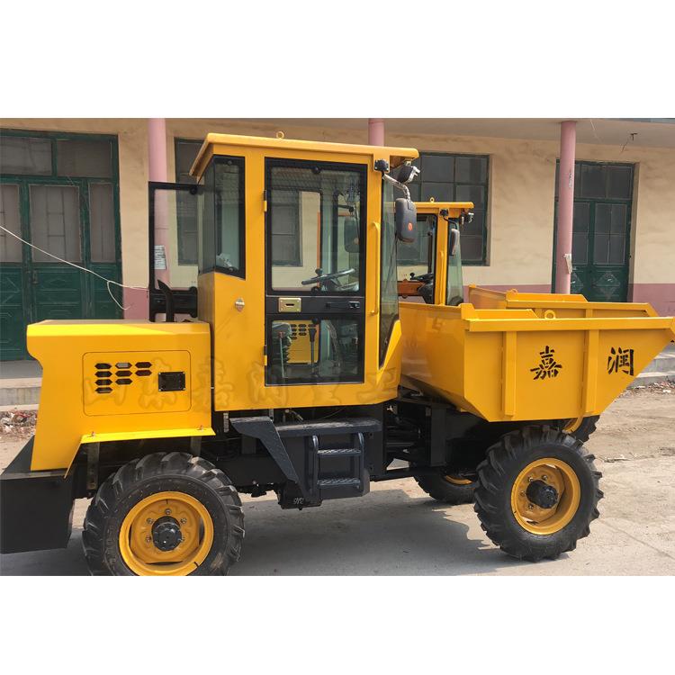 液压工程全封闭翻斗车 多功能四驱翻斗车 2.5吨运输车