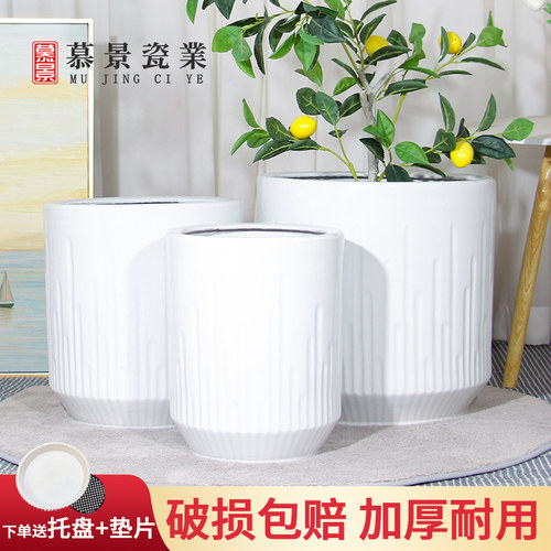 陶瓷大口径花盆厂家直销破损包赔