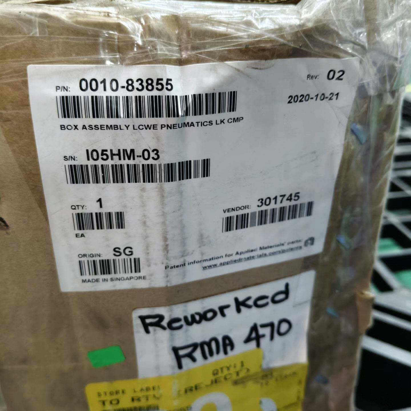 可维修AMAT应用材料0010-83855，新加坡，带原厂标签议价