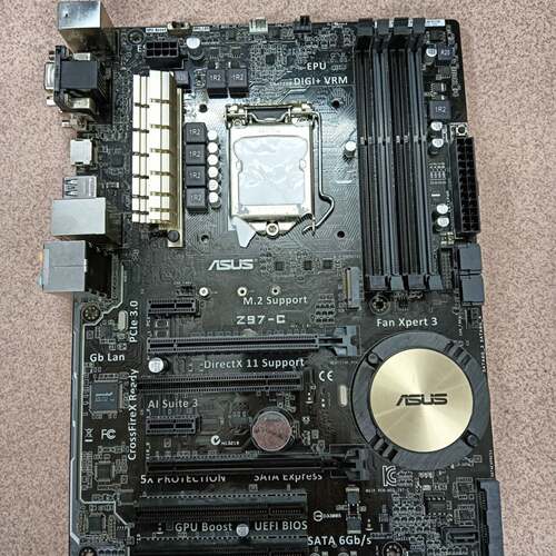 可议价华硕Z97-K Z97-C Z97-E主板 有8片 A1