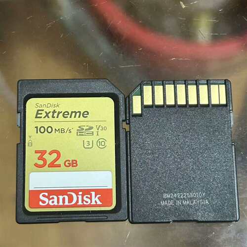 维修闪迪极速SD卡32G金卡，读速100MB/s，V30议价