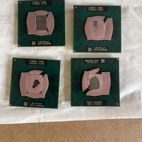 可维修T2400cpu 1.83 15 4，酷睿双核一个只有个