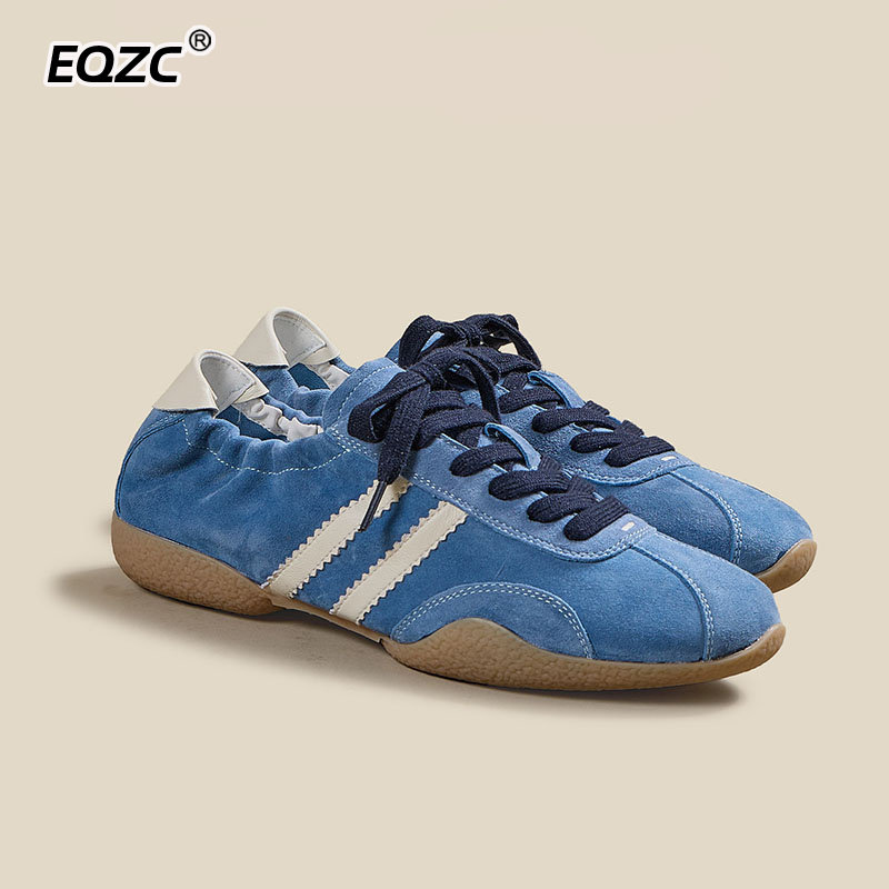 高端德训鞋女款2026春夏新款厚底增高复古经典休闲运动女鞋阿甘鞋