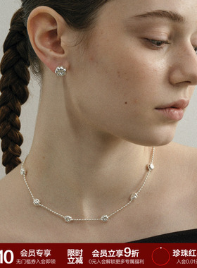 SOFTROOM南瓜花可调节锁骨链立体雕塑感原创轻奢极简小众设计高级