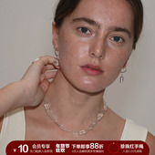 SOFT ROOM方块串珠项链配饰女高级感锁骨链小众设计清冷