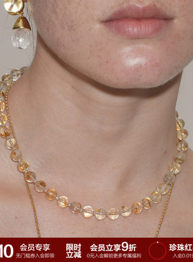 SOFTROOM天然黄水晶串珠项链