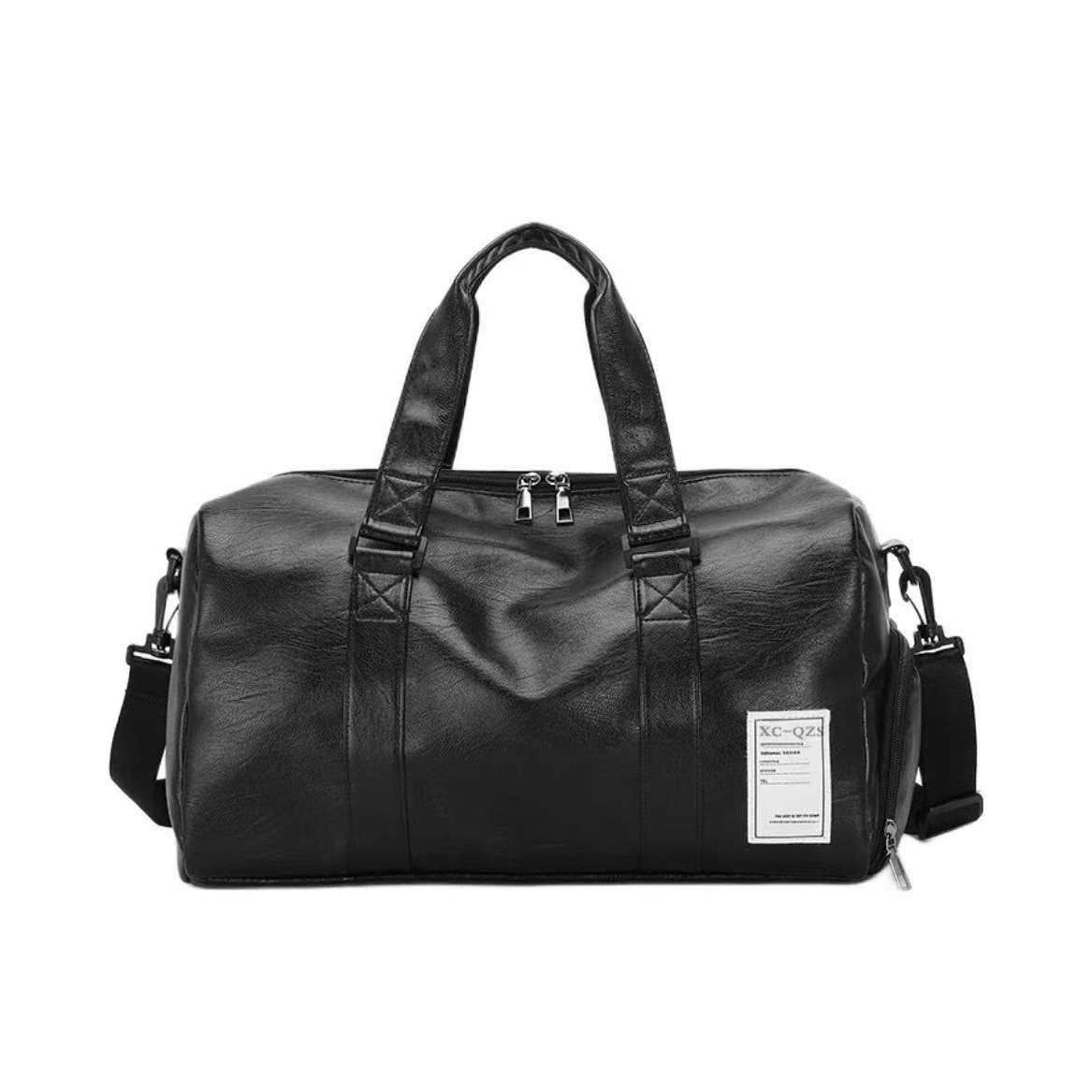 休闲运动多功能大容量防水PU斜挎单肩手提健身包