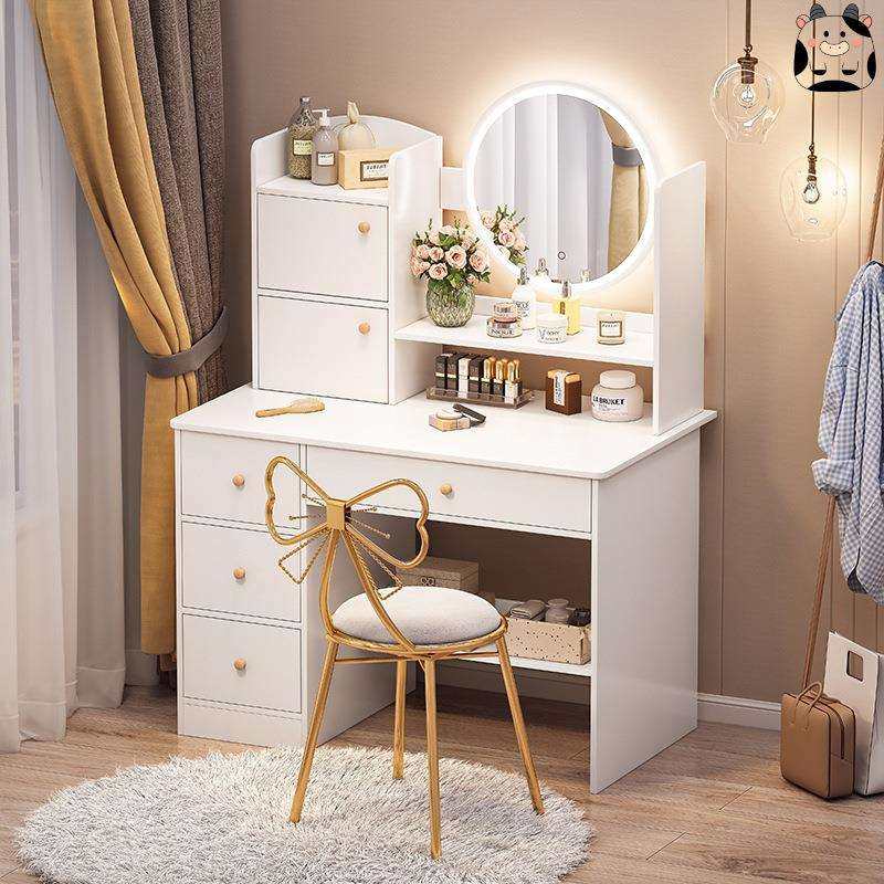 梳妆台卧室简约现代小型化妆柜一体小户型2025新款化妆桌子化妆台