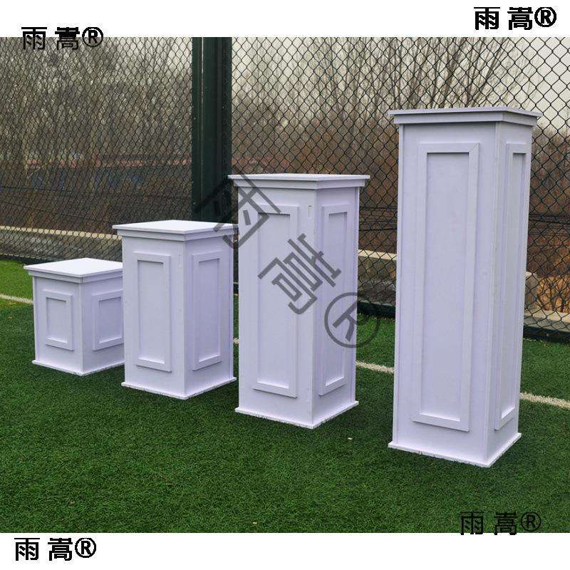 路引罗马柱舞台花盆坪PVC木质欧式罗马影楼婚礼道具落地