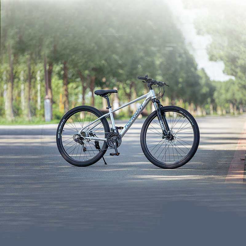 新款途锐达自行车青少年男孩女孩26寸机械碟刹变速山地车M800