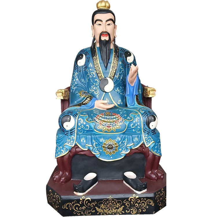 树脂玻璃钢 石雕三清祖师神像混鲲祖师创始元灵 燃灯道人神像
