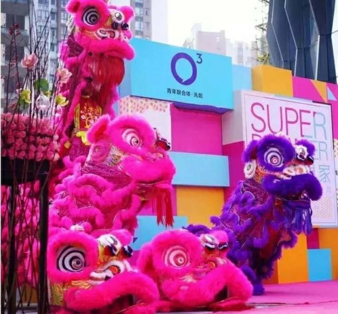 舞狮醒狮队民间南狮头耐摔羊毛武术比赛道具喜庆城市狮鼓庆典活动