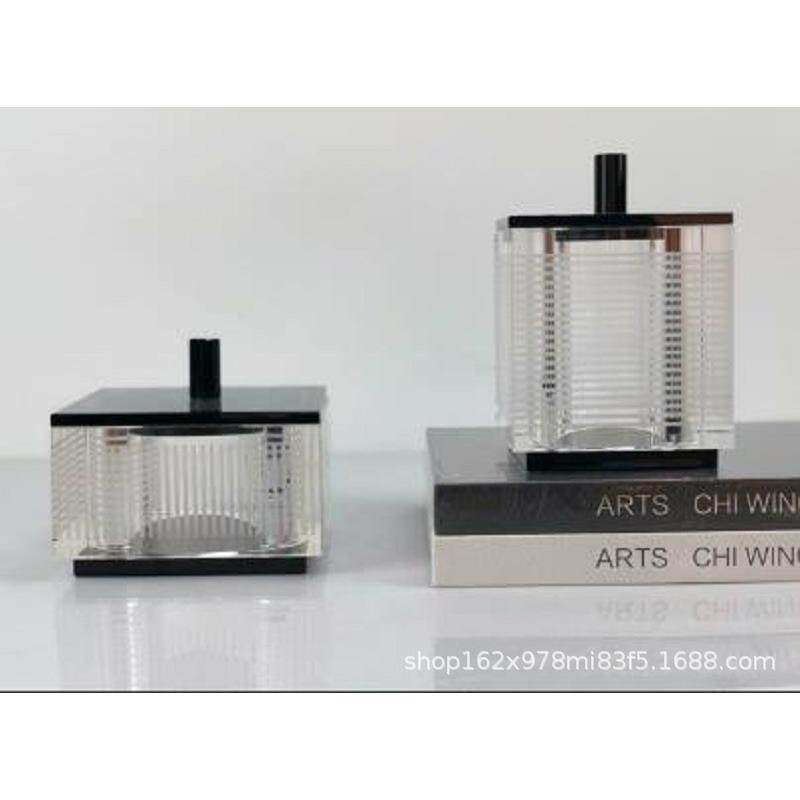 创意水晶摆件储物罐水晶饰品桌面柜子书柜工艺品软装摆设