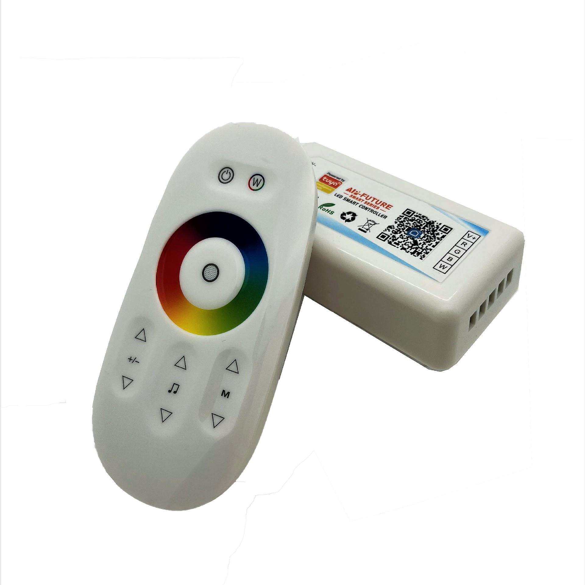 2.4G无线全触摸遥控RGBW四路七彩全彩LED控制器RGBW控制器