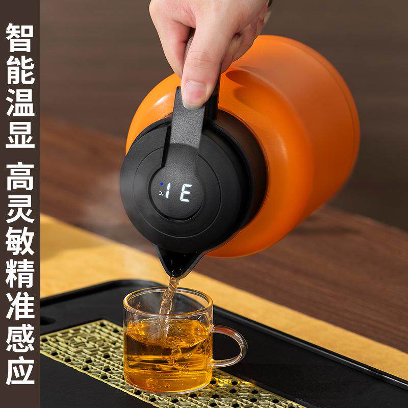 304智能显温保温壶不锈钢焖茶壶老白茶闷泡壶带过滤大容量暖水壶