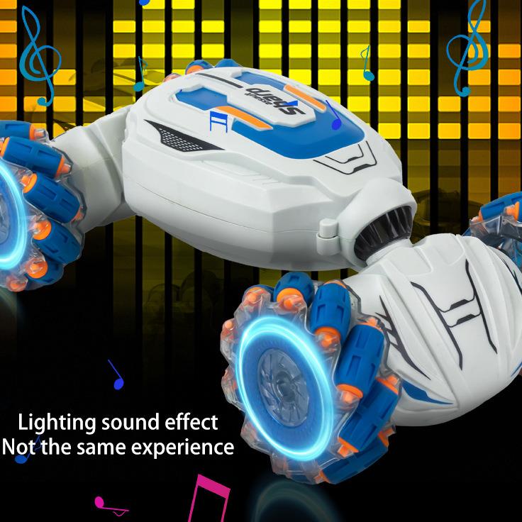 手势感应扭变车四驱遥控特技车灯光音乐越野车儿童玩具汽车