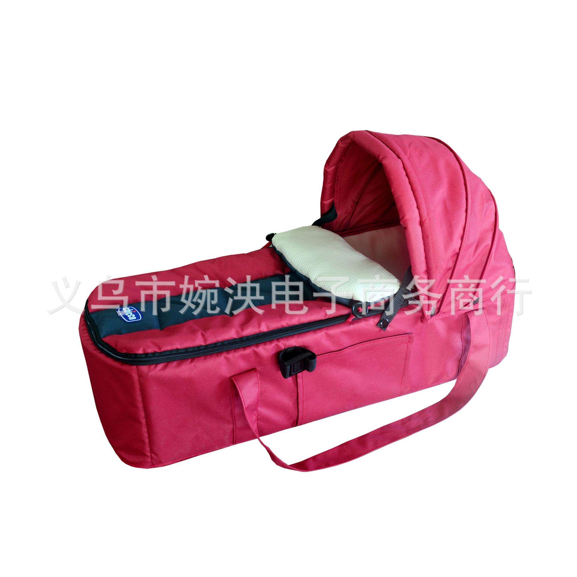 2018新品外贸婴儿床提篮推车篮便携式婴儿移动床汽车座椅睡床红色