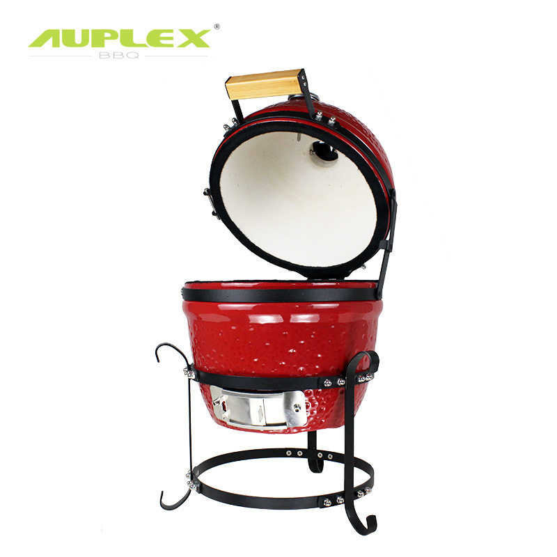 AUPLEX KAMADO grill 13英寸新款桌面式家庭BBQ后备箱陶瓷烧烤炉