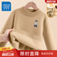 加厚半高领冬季 真维斯男童毛衣儿童加绒打底衫 2025新款 女童毛线衣