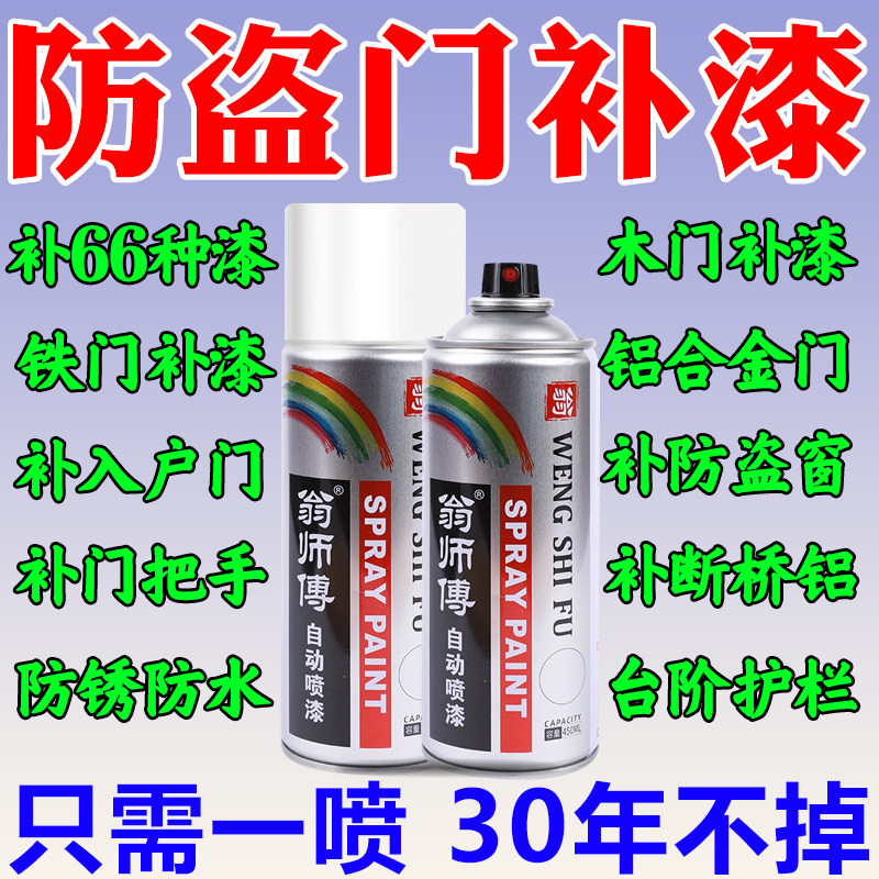 防盗门专用自喷漆颜色大全油漆农村大门翻新喷漆入户门把手改色,基础建材,自喷漆,淘宝优惠券,粉丝福利购,淘宝优惠卷