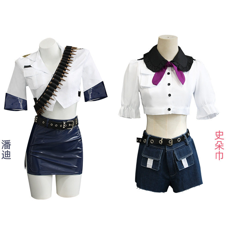吊带袜天使cos服潘迪史朵巾女警手办同款cosplay制服女装动漫服装