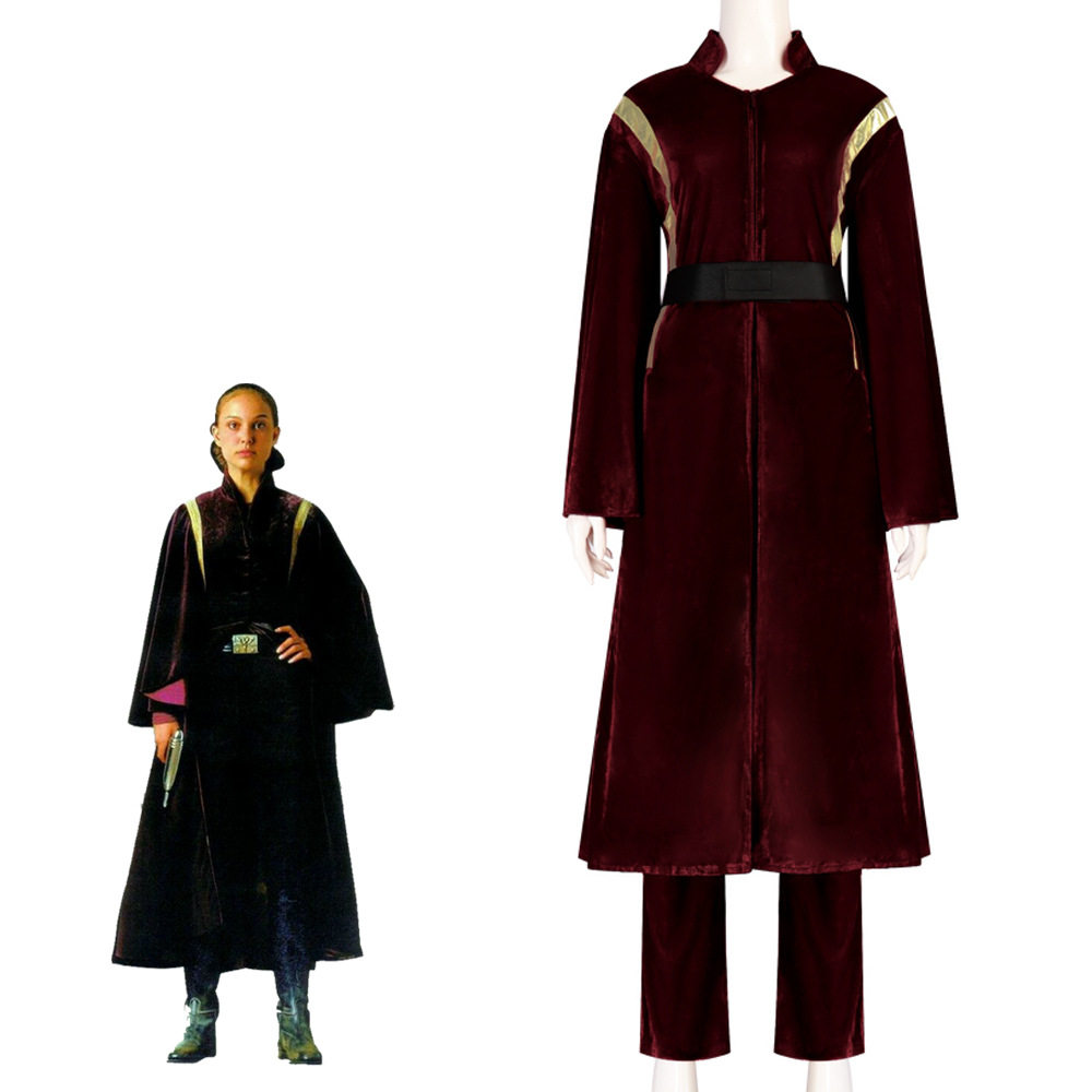 电影星球大战帕德梅红色长袍衣服套装cos服装cosplay角色扮演