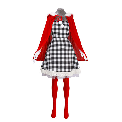 圣诞节新款变相怪杰cos服辛蒂cosplay服儿童成人圣诞节服饰