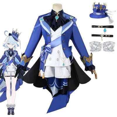 原神水神cos芙卡洛斯枫丹水神新角色cosplay全套游戏c服女款套装