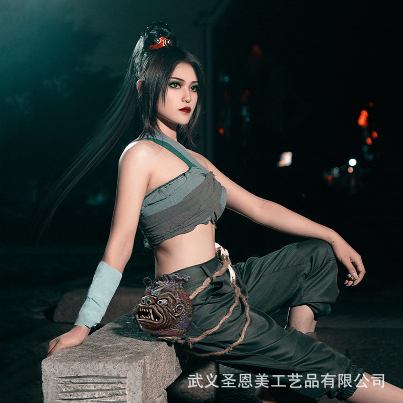 青蛇劫起cos服白蛇2小青长裙假发鞋腰饰动漫cosplay古装女全套