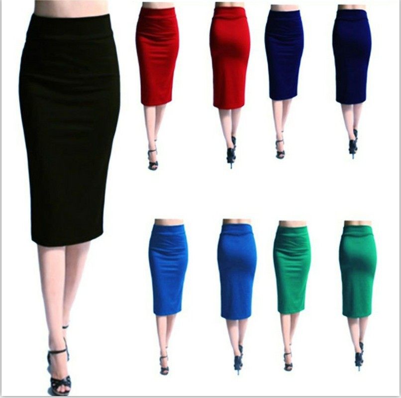 Sexy slim patchwork  pencil skirt     性感修身拼接铅笔半身裙