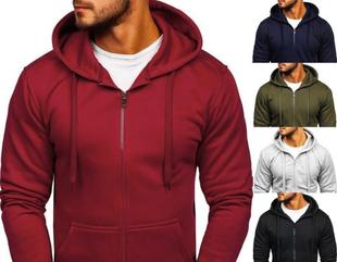 Casual hooded cardigan long sleeve coat 休闲连帽开衫长袖外套