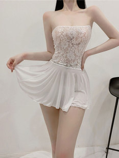 lace 性感蕾丝拼接无袖 patchwork dress 连衣裙 sleeveless Sexy