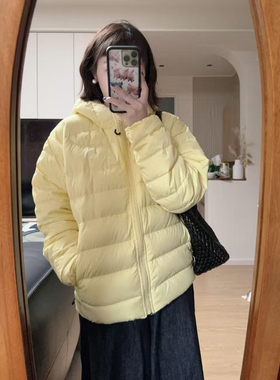 韩系奶黄色羽绒棉服女冬季2025新款超好看排骨保暖连帽棉衣外套潮