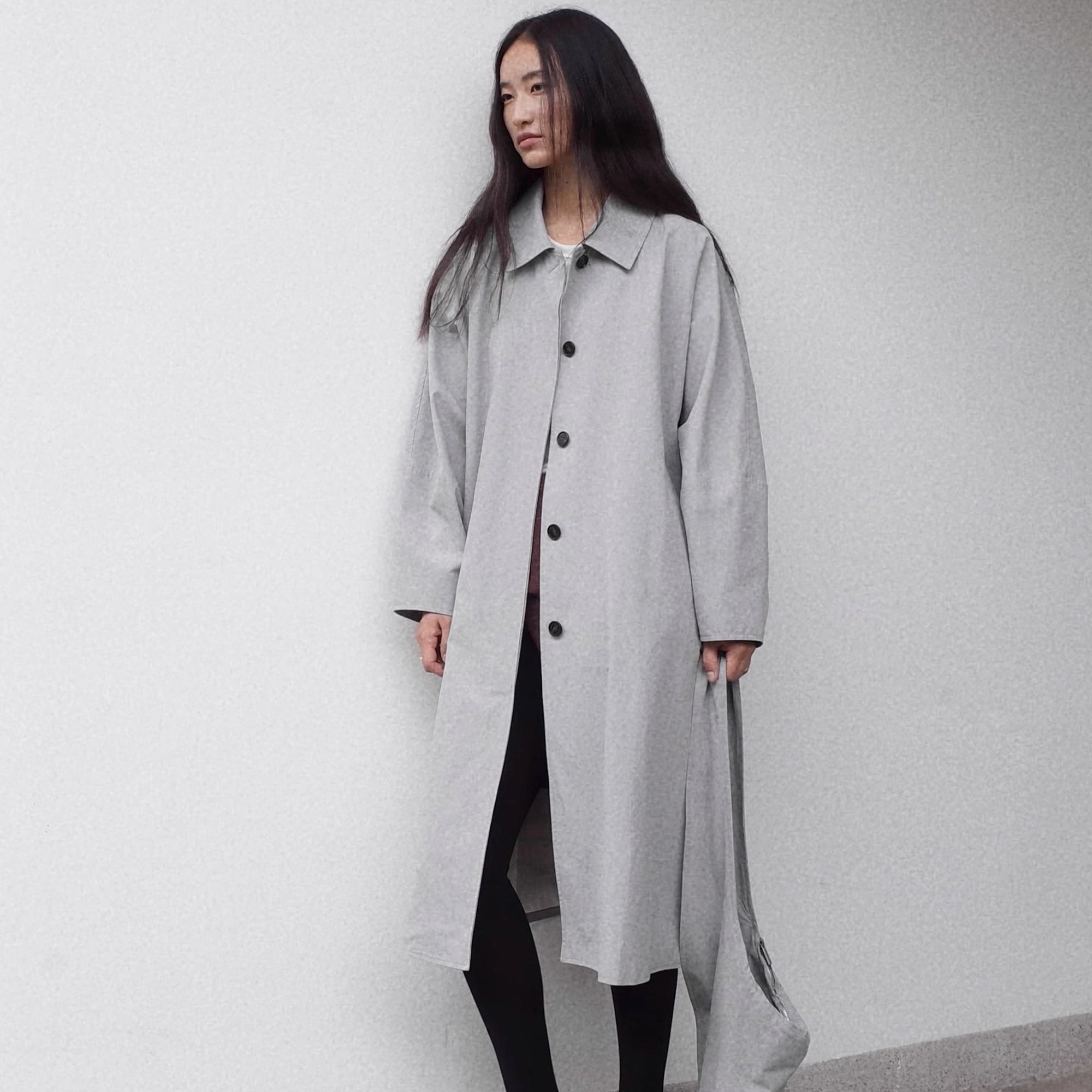 高级感棉质斜挎包风衣女25秋季新