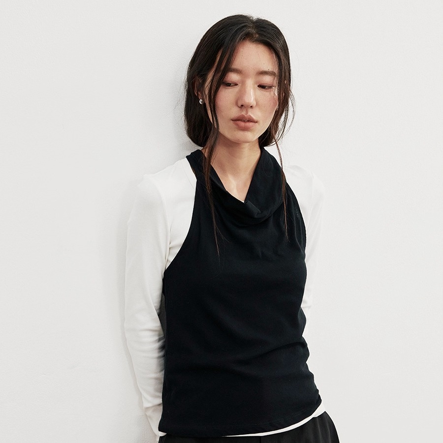韩系设计感纯棉背心吊带女25秋款