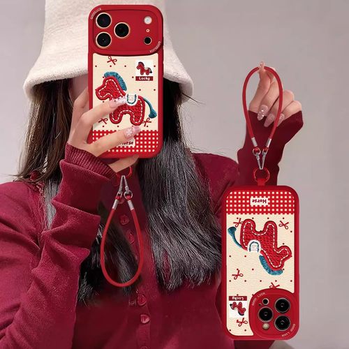 蝴蝶结小马适用小米17promax手机壳米15/14新款马年红米k90/k80红色note15高级感turbo4全包15r防摔软保护套